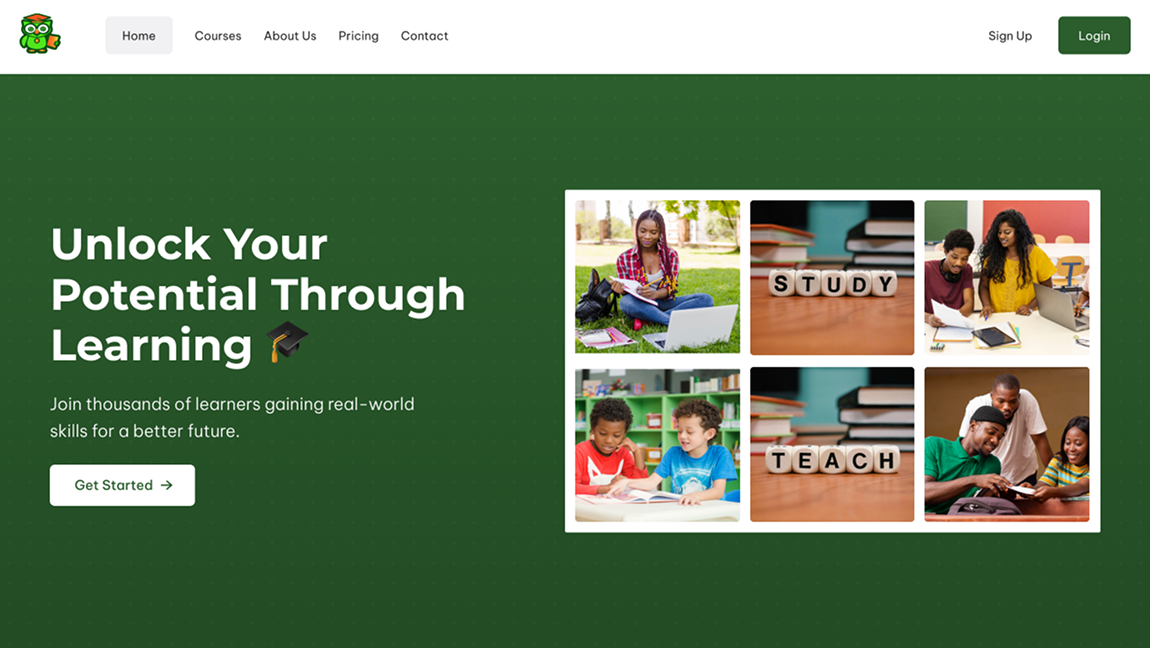 EdTech Learning Platform design showcase 2
